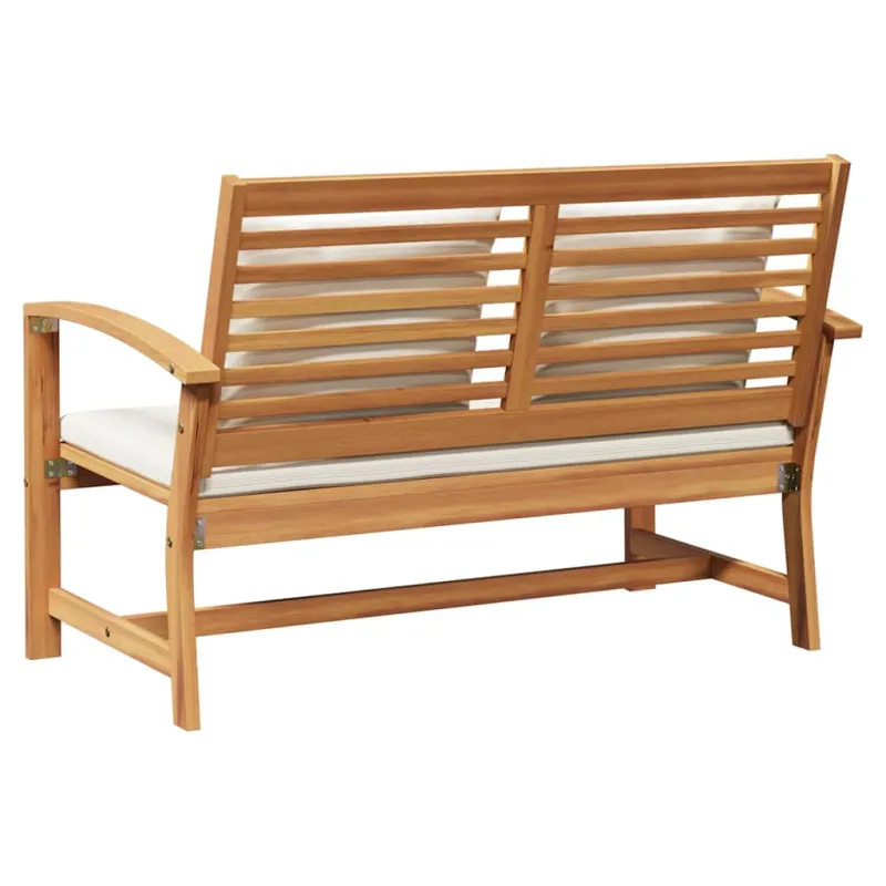 suoliukas Ruda ir grietinėlė 110 x 66 x 76 cm Kieto teka medžio