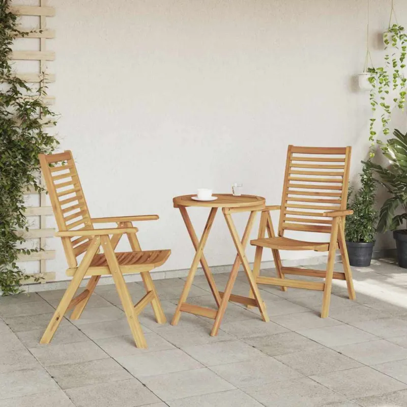 Kėdė 2 pcs Ruda 64.5 x 52 x 108 cm Kieto teka medžio