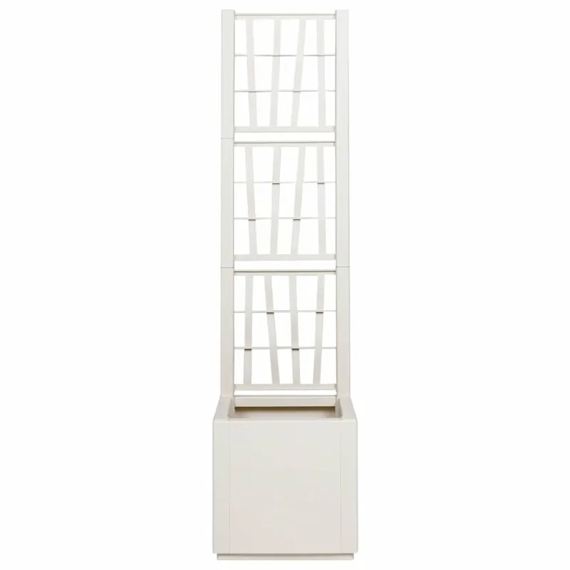 Sodas vazonas su trellis Balta 36 x 36 x 140 cm PP