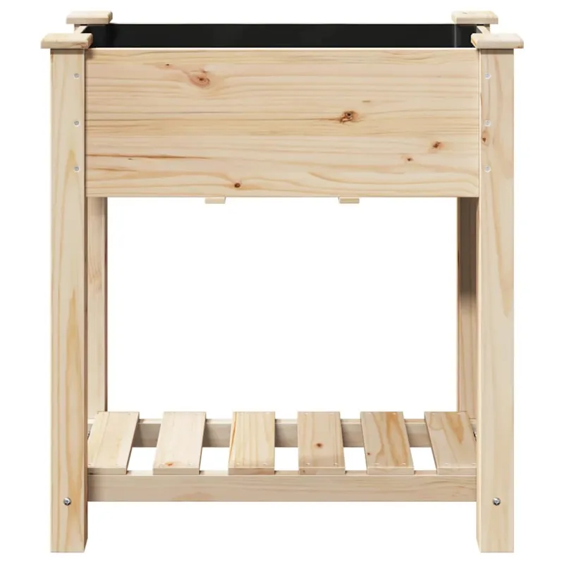 Sodo vazonas Smėlio 71 x 37 x 76,5 cm Kietasis pušinis medis