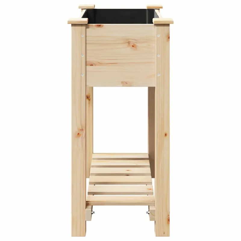 Sodo vazonas Smėlio 71 x 37 x 76,5 cm Kietasis pušinis medis