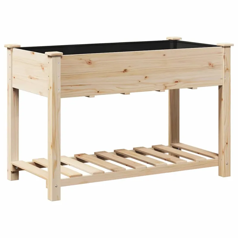 Sodo vazonas Smėlio 115 x 59 x 76,5 cm Kietasis pušinis medis