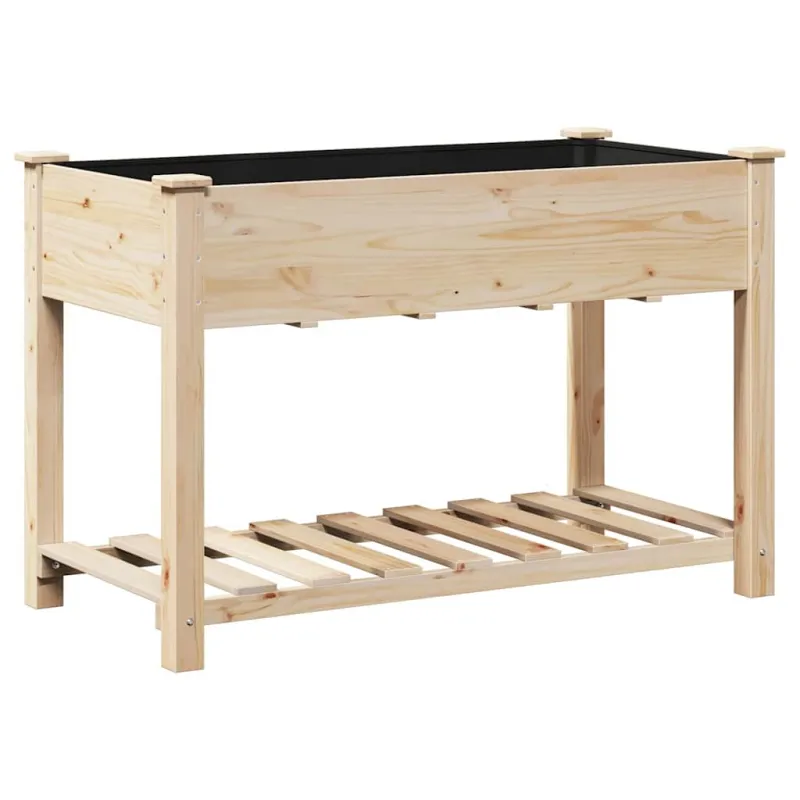 Sodo vazonas Smėlio 115 x 59 x 76,5 cm Kietasis pušinis medis