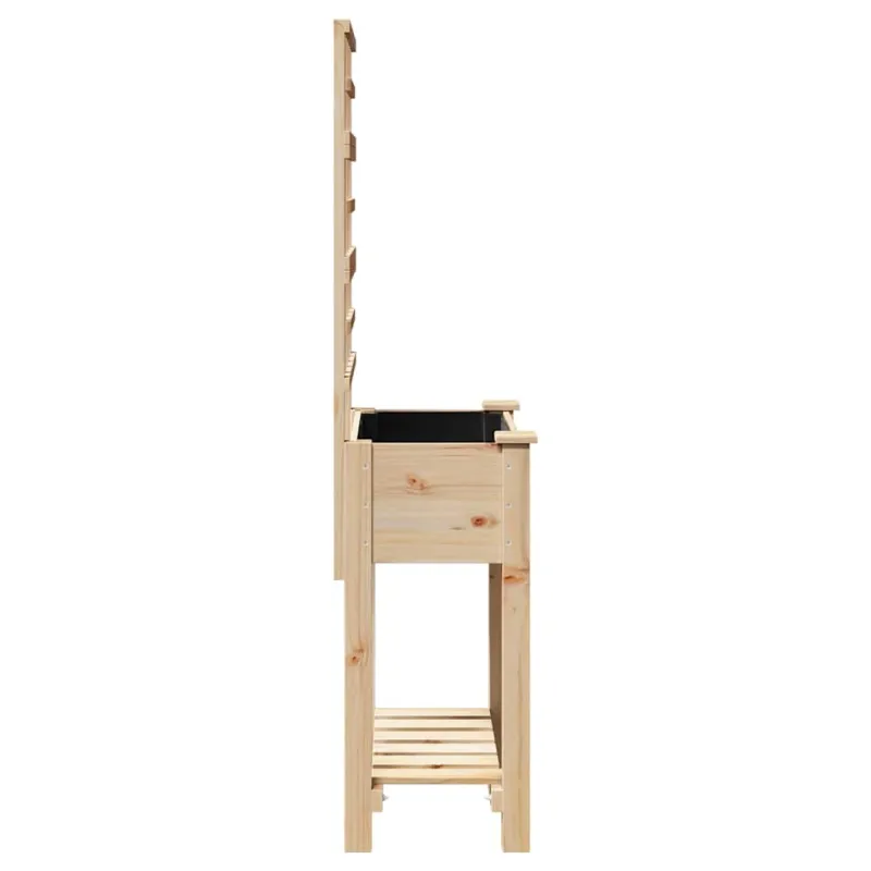 Sodo vazonas Smėlio 71 x 38 x 152 cm Kietasis pušinis medis