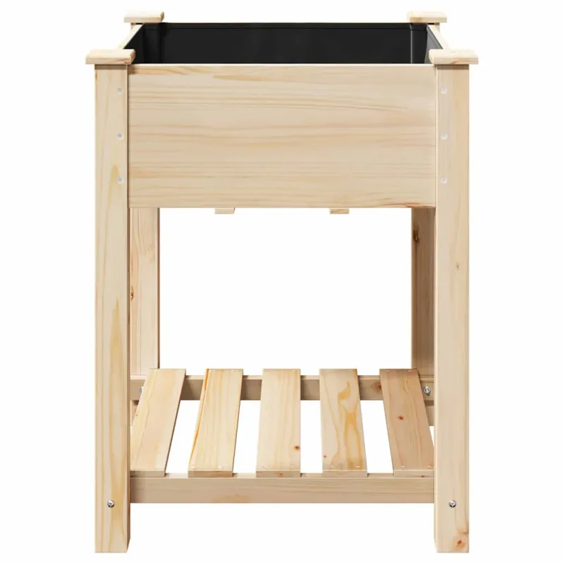 Sodo vazonas Smėlio 60,5 x 60 x 76,5 cm Kietasis pušinis medis