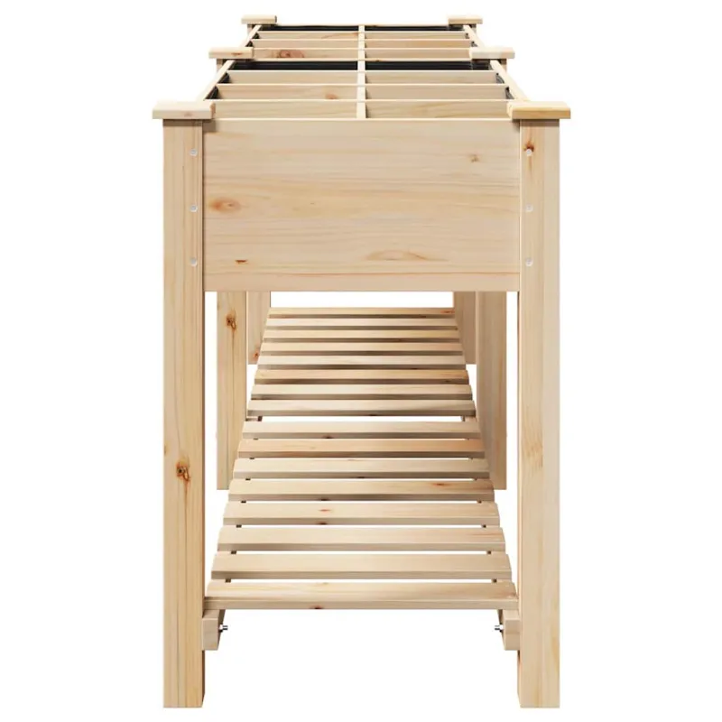 Sodo vazonas Smėlio 115 x 59 x 76,5 cm Kietasis pušinis medis