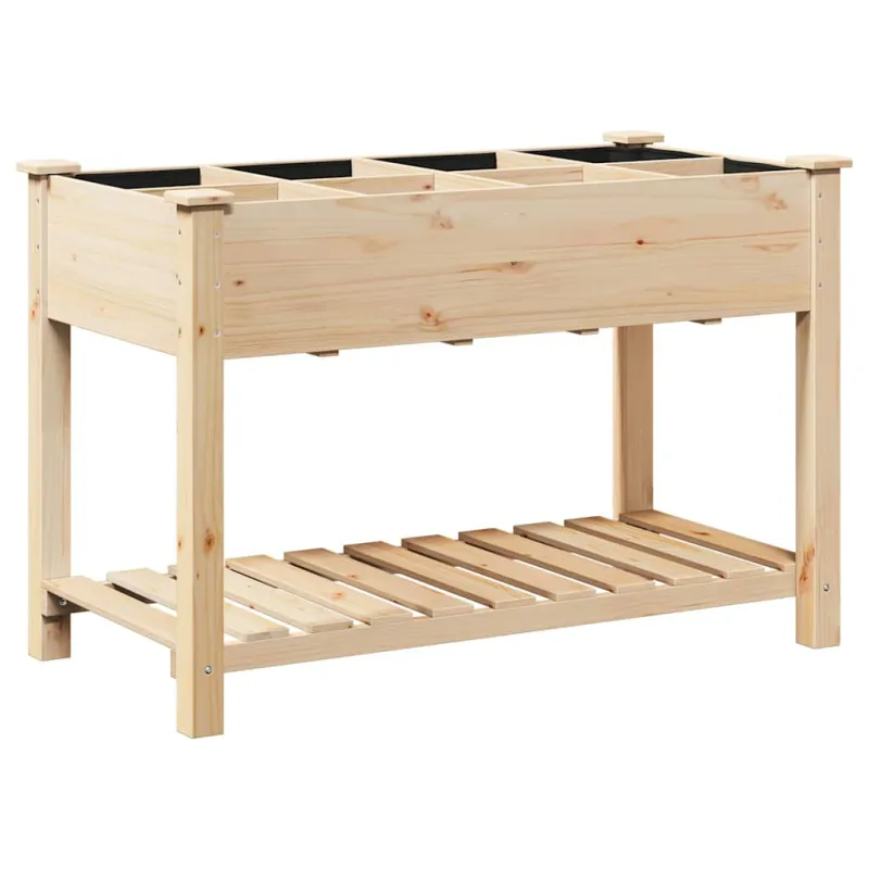 Sodo vazonas Smėlio 115 x 59 x 76,5 cm Kietasis pušinis medis