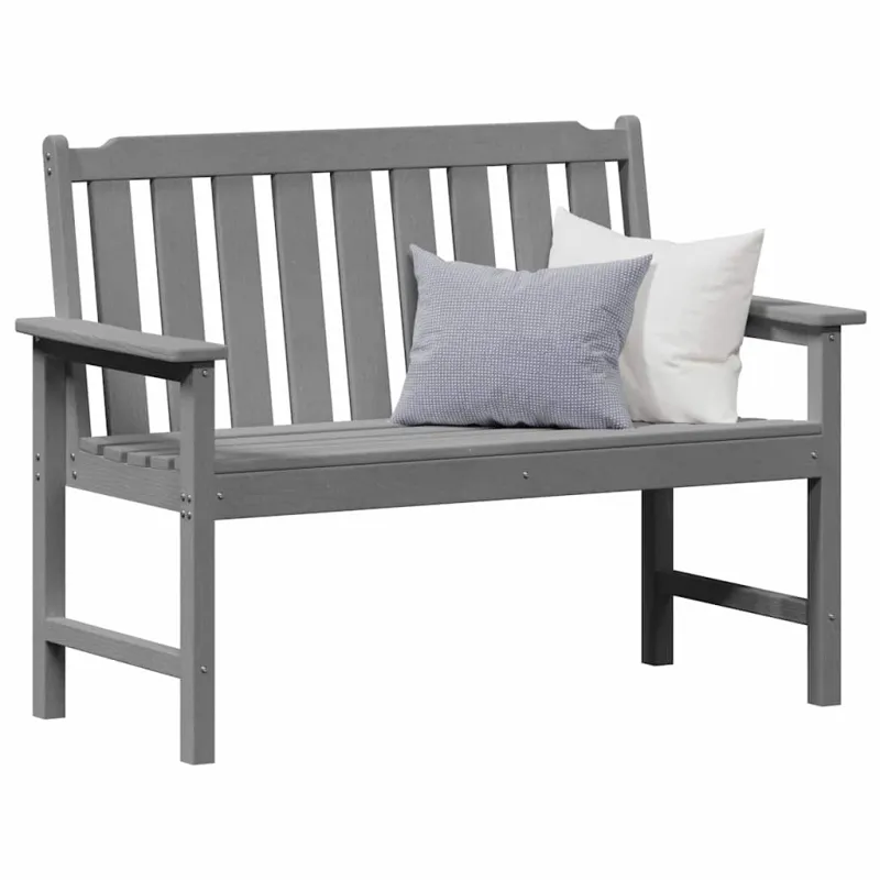 Sodo suolas Šviesiai pilka 120 x 59 x 88 cm HDPE