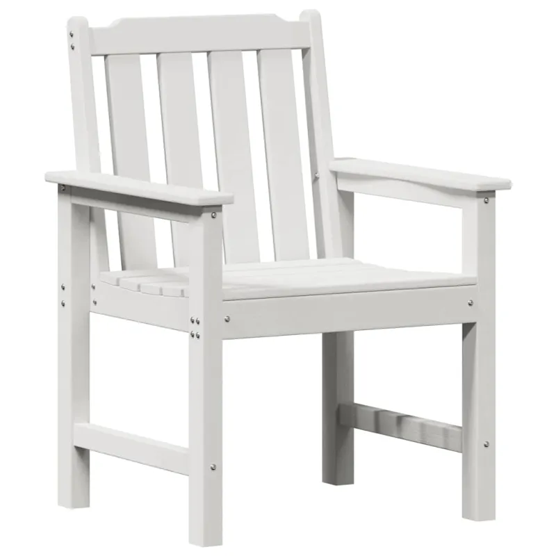 Sodo valgomoji kėdė 2 pcs Balta 65,5 x 59 x 88 cm HDPE