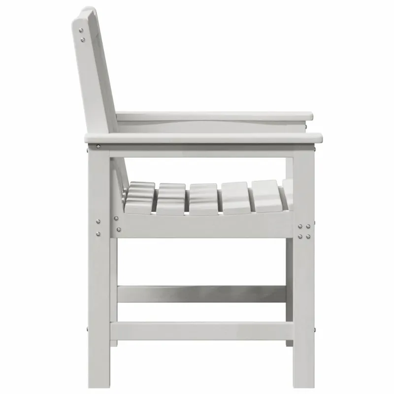 Sodo valgomoji kėdė 2 pcs Balta 65,5 x 59 x 88 cm HDPE