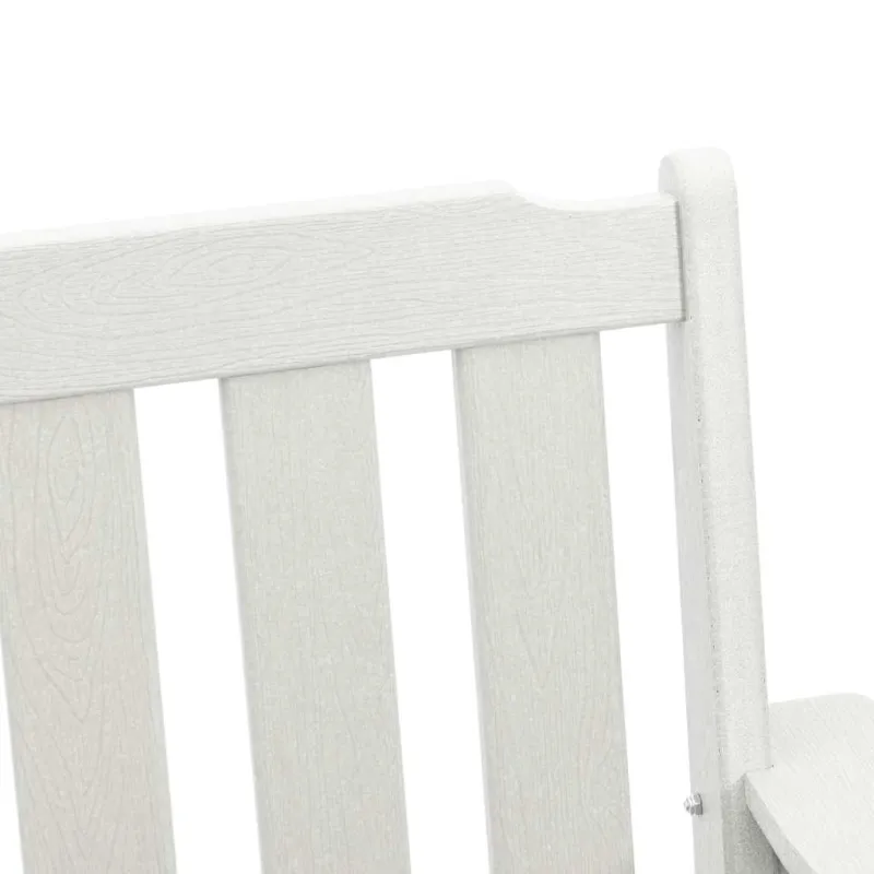 Sodo valgomoji kėdė 2 pcs Balta 65,5 x 59 x 88 cm HDPE