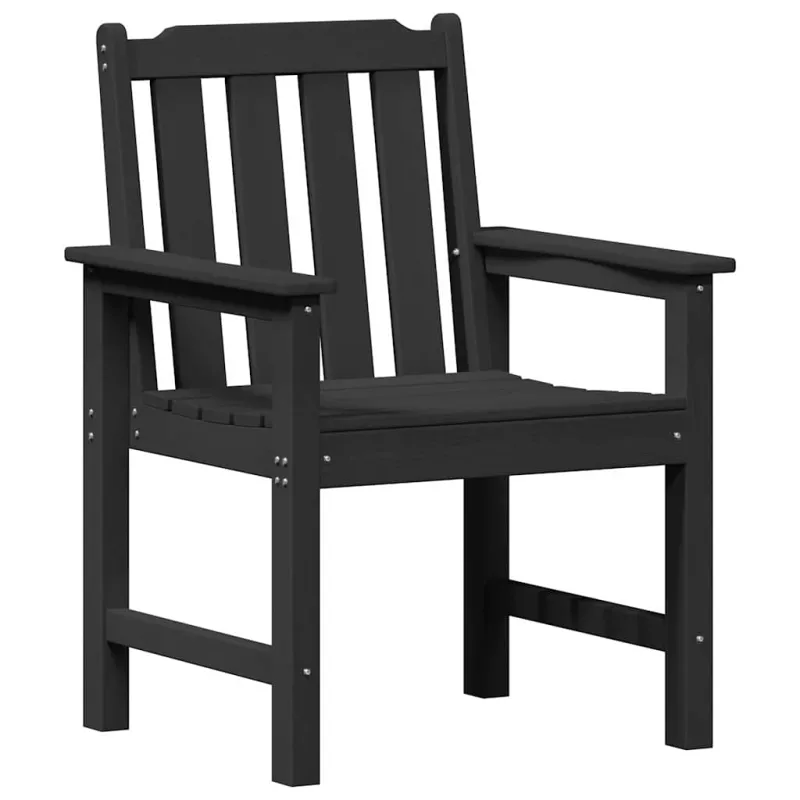 Sodo valgomoji kėdė 2 pcs Juoda 65,5 x 59 x 88 cm HDPE