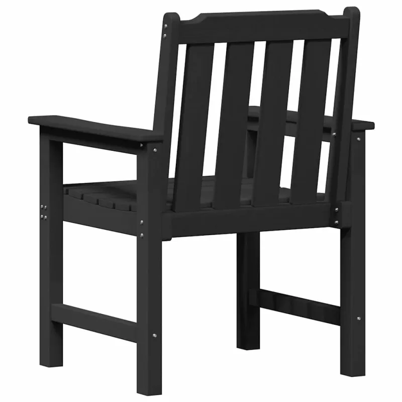 Sodo valgomoji kėdė 2 pcs Juoda 65,5 x 59 x 88 cm HDPE