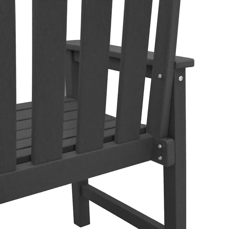 Sodo valgomoji kėdė 2 pcs Juoda 65,5 x 59 x 88 cm HDPE