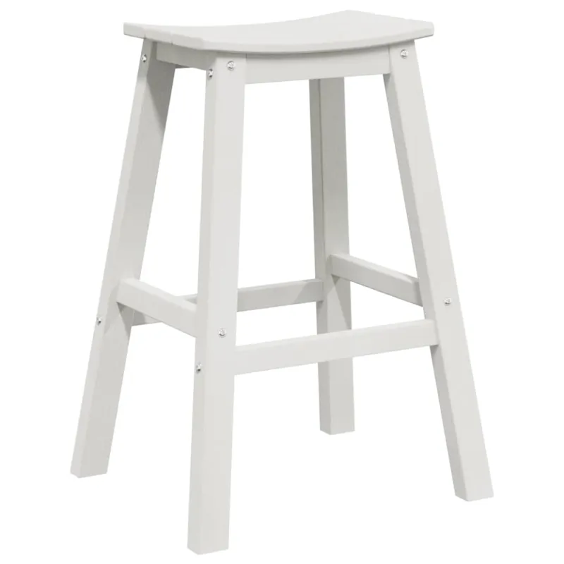 Baro taburetė 2 pcs Balta 52 x 43 x 73,5 cm HDPE