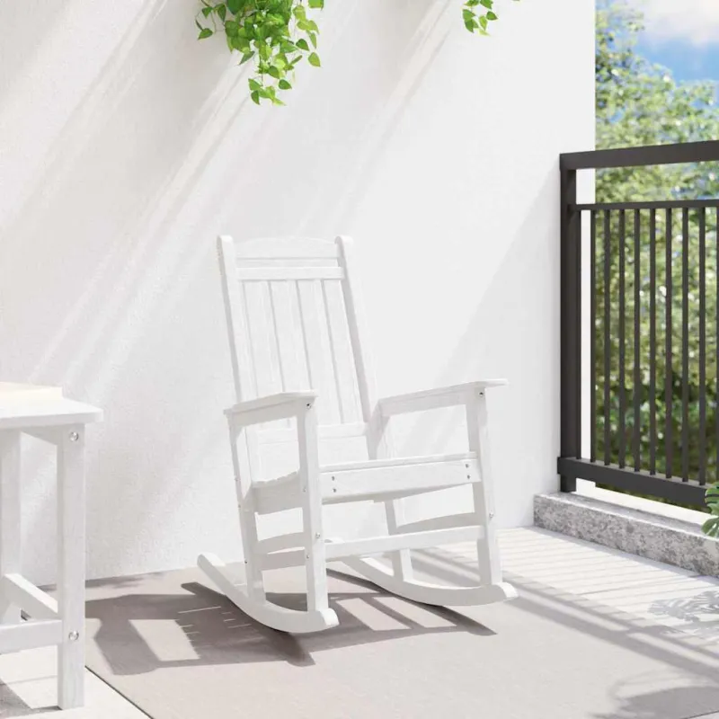 Sodo supamoji kėdė Balta 92 x 70 x 108cm HDPE