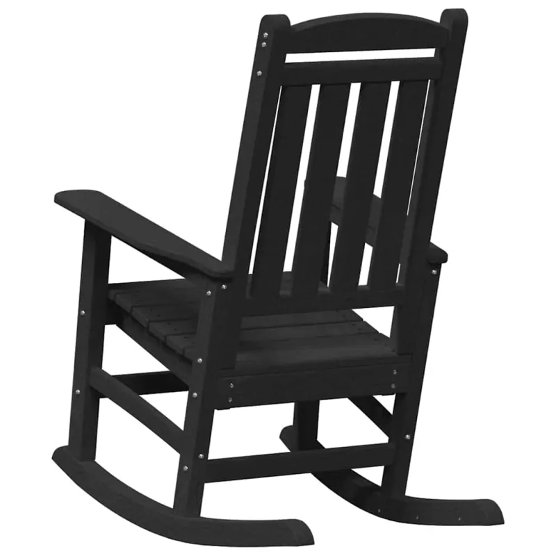 Sodo supamoji kėdė Juoda 92 x 70 x 108cm HDPE