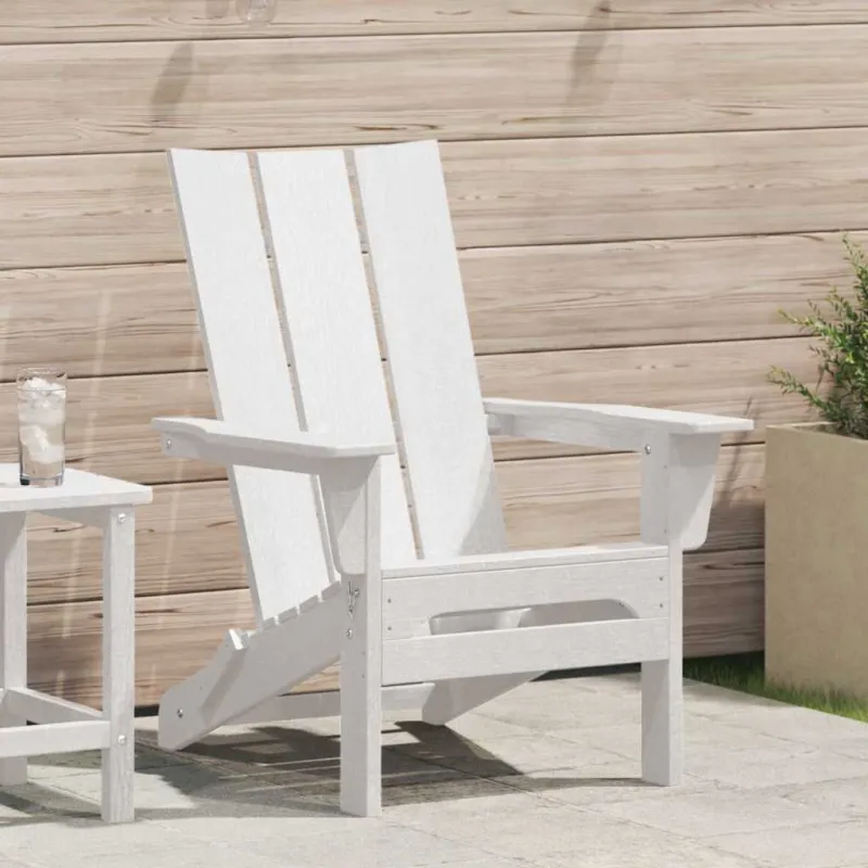 Sulankstoma Adirondack kėdė Balta 80,5 x 74,5 x 92 cm HDPE