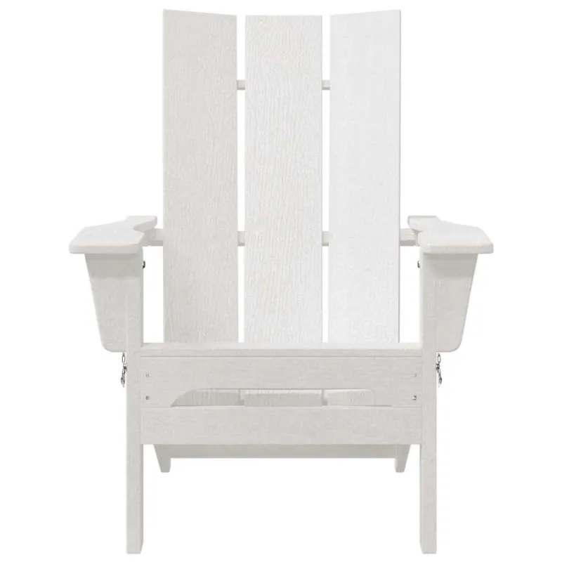 Sulankstoma Adirondack kėdė Balta 80,5 x 74,5 x 92 cm HDPE