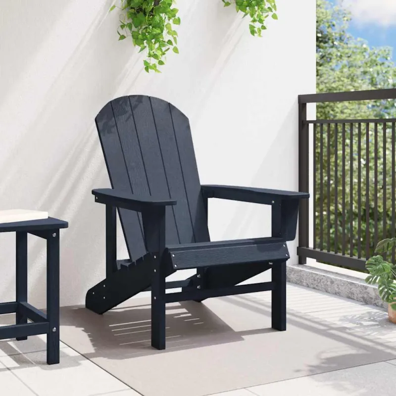 Adirondack kėdė Jūrinė mėlyna 82 x 74 x 92 cm HDPE