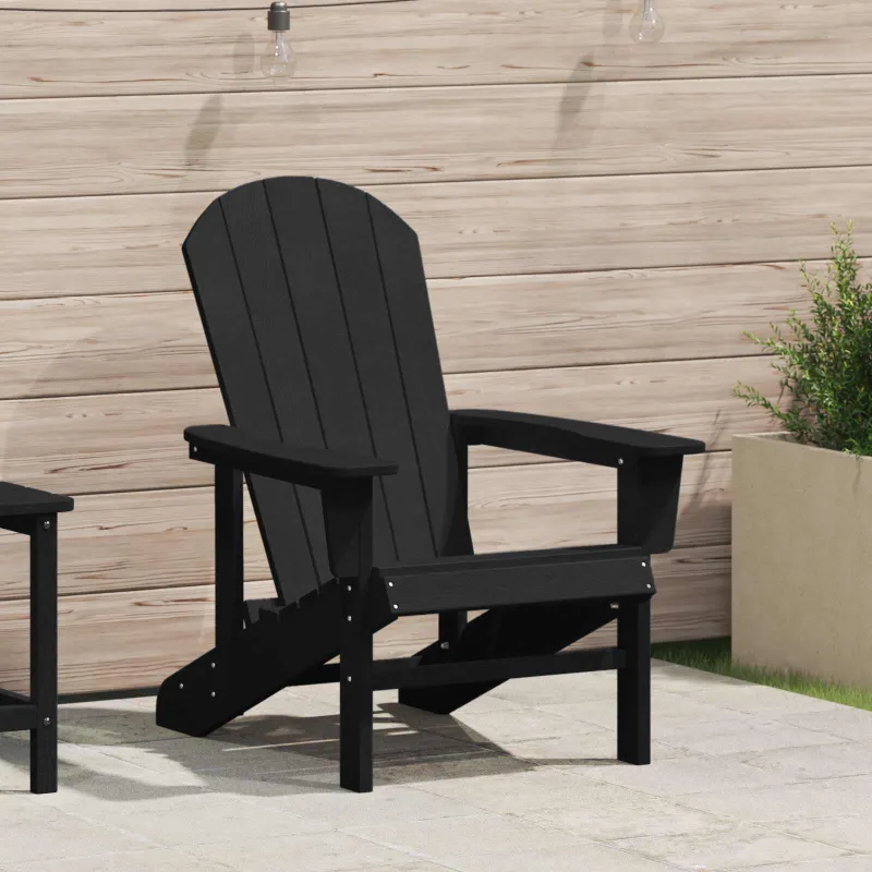 Adirondack kėdė Juoda 82 x 74 x 92 cm HDPE