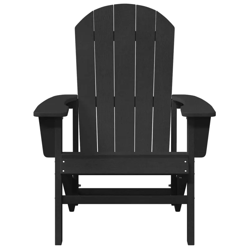 Adirondack kėdė Juoda 82 x 74 x 92 cm HDPE