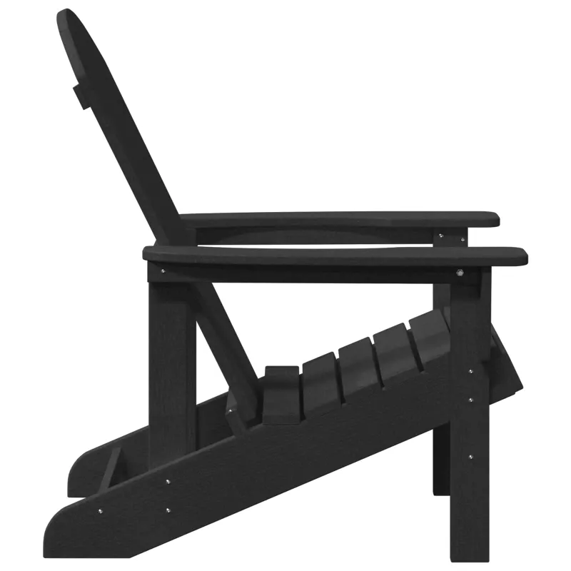 Adirondack kėdė Juoda 82 x 74 x 92 cm HDPE