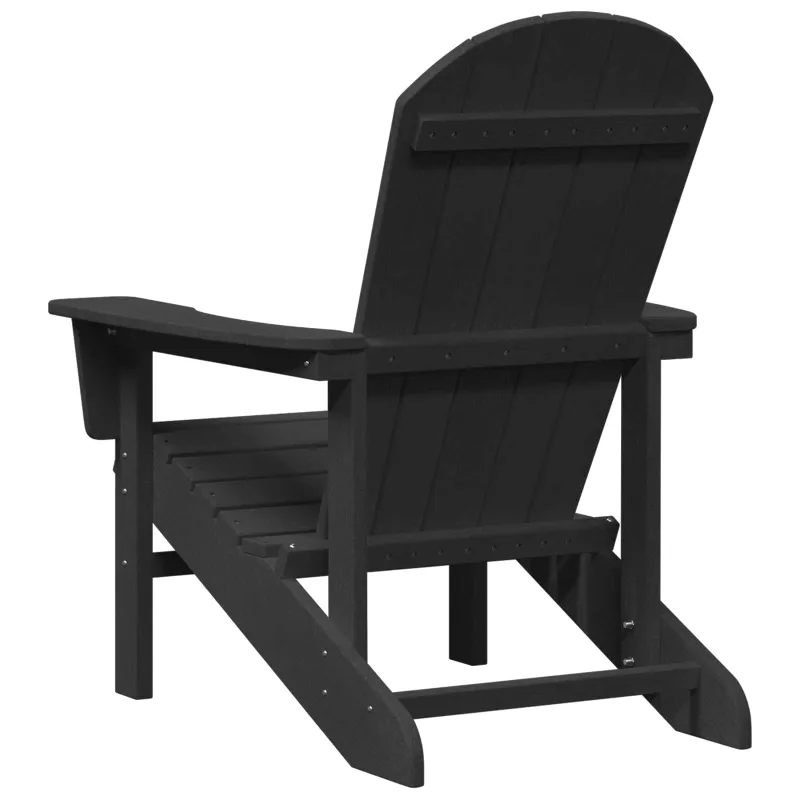 Adirondack kėdė Juoda 82 x 74 x 92 cm HDPE