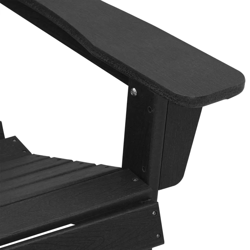 Adirondack kėdė Juoda 82 x 74 x 92 cm HDPE