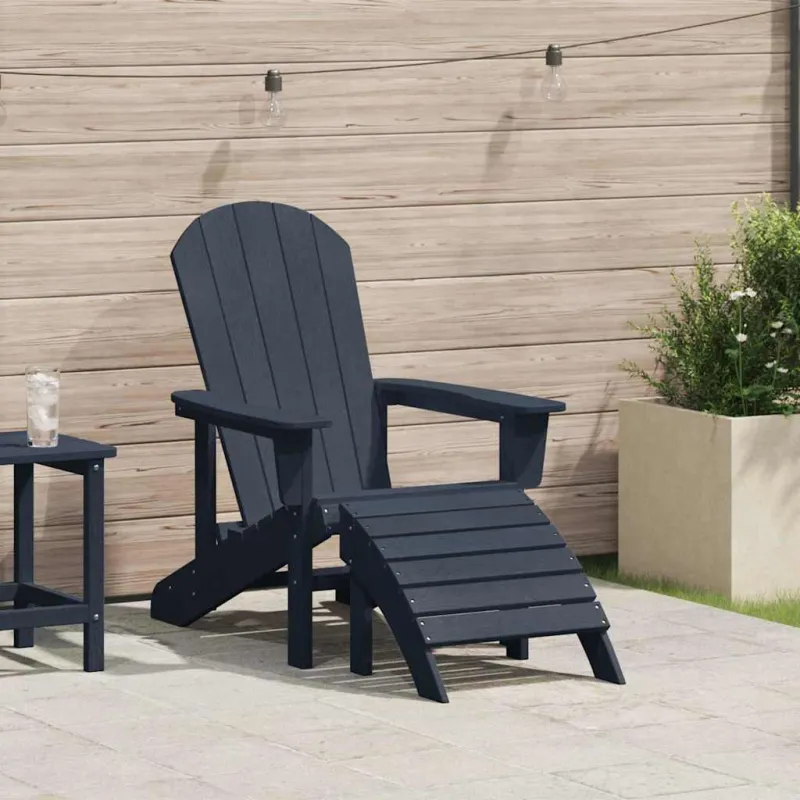 Adirondack kėdė Jūrinė mėlyna 82 x 74 x 92 cm HDPE
