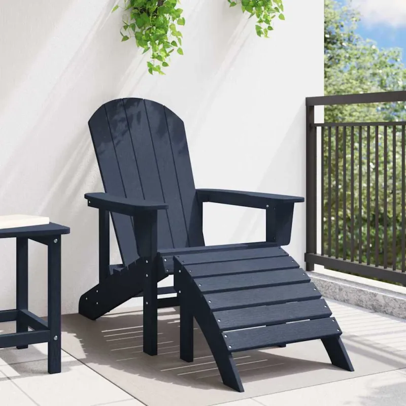 Adirondack kėdė Jūrinė mėlyna 82 x 74 x 92 cm HDPE