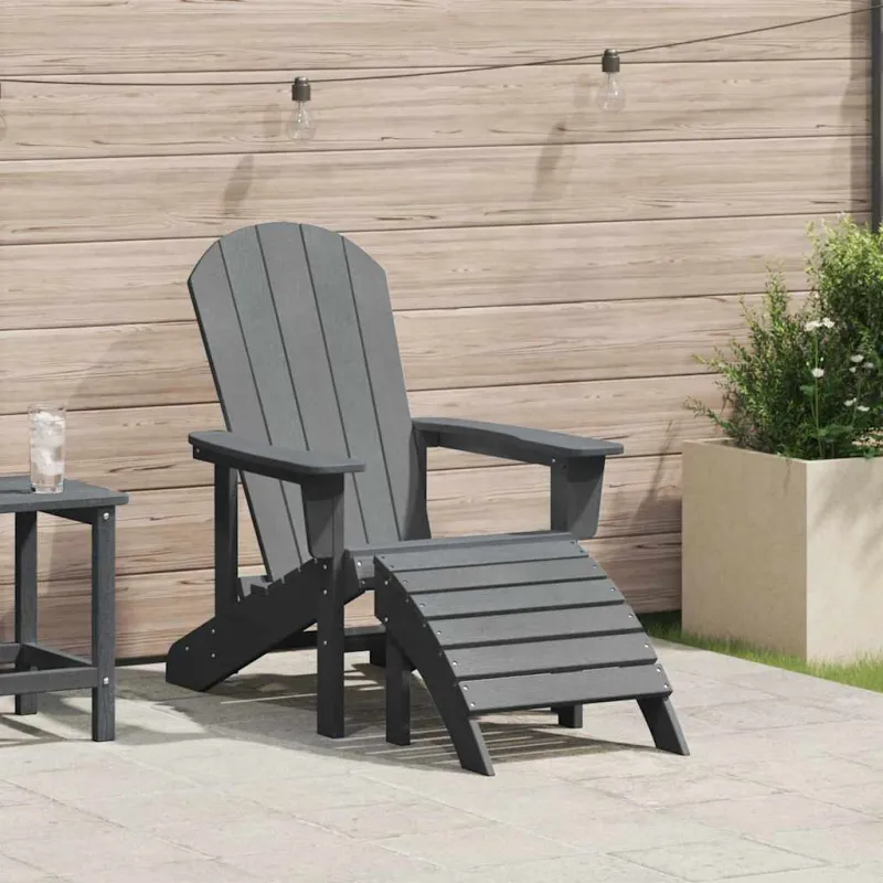 Adirondack kėdė Šviesiai pilka 82 x 74 x 92 cm HDPE