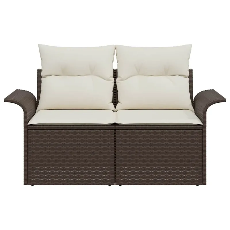 Sodo sofa su pagalve Ruda 141 x 62 x 69cm poliratanas