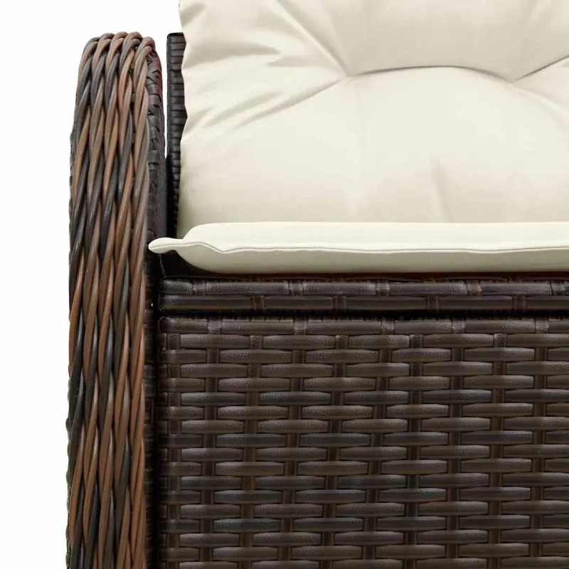 Sodo sofa su pagalve Ruda 121 x 62 x 69cm poliratanas