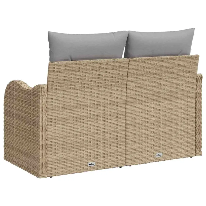 Sodo sofa su pagalve Smėlio 121 x 62 x 69cm poliratanas