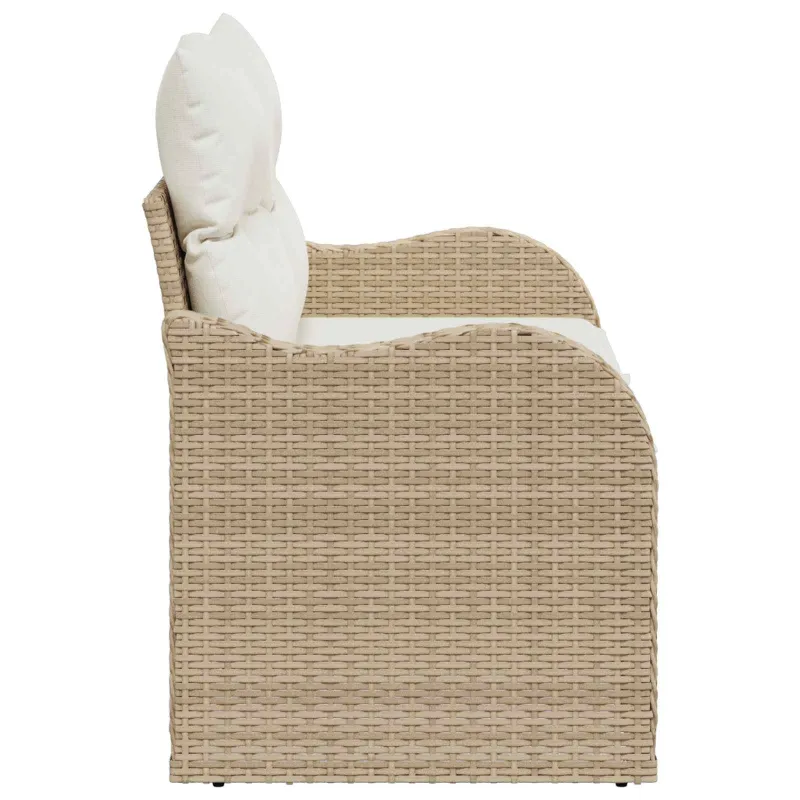 Sodo sofa su pagalve Smėlio 121 x 62 x 69cm poliratanas