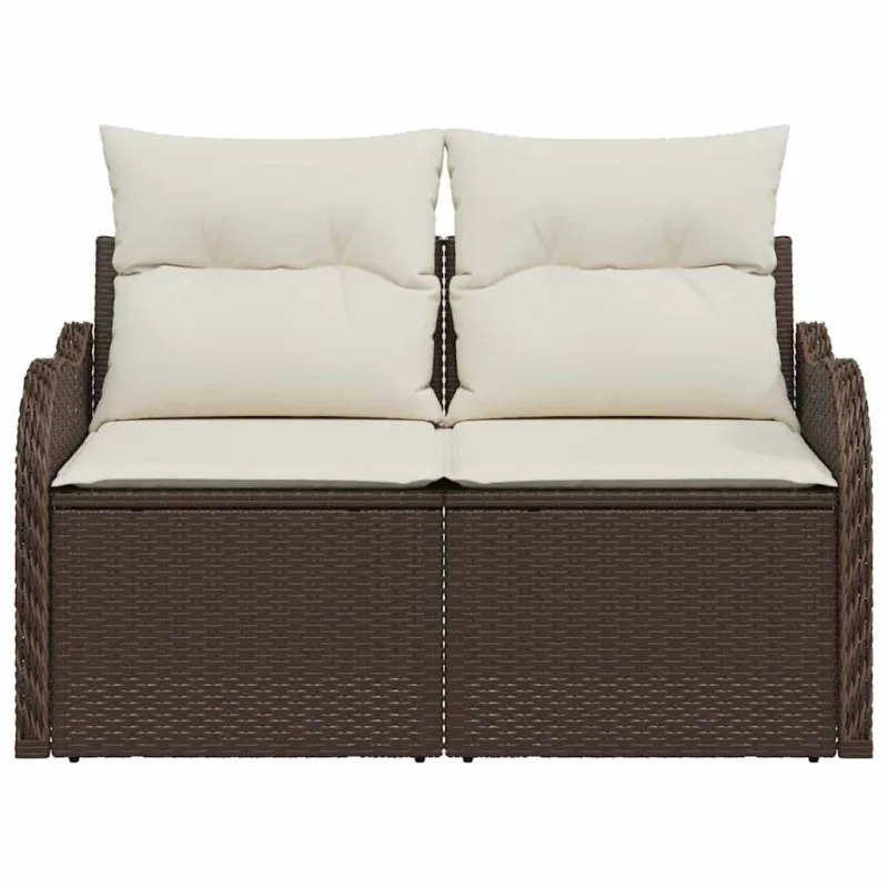 Sodo sofa su pagalve Ruda 121 x 62 x 69cm poliratanas
