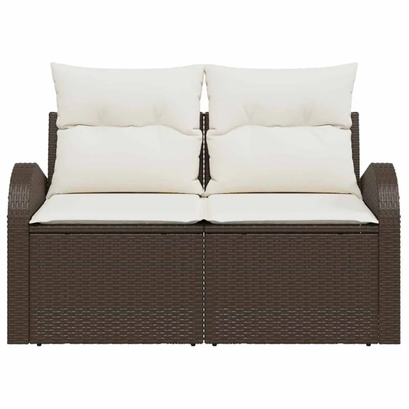 Sodo sofa su pagalve Ruda 124 x 62 x 69cm poliratanas