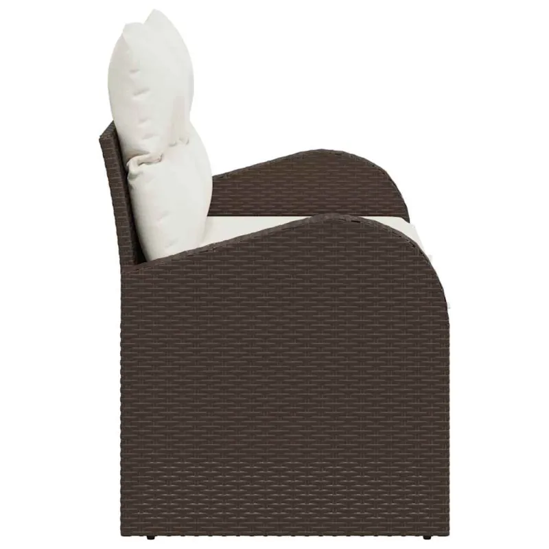 Sodo sofa su pagalve Ruda 124 x 62 x 69cm poliratanas
