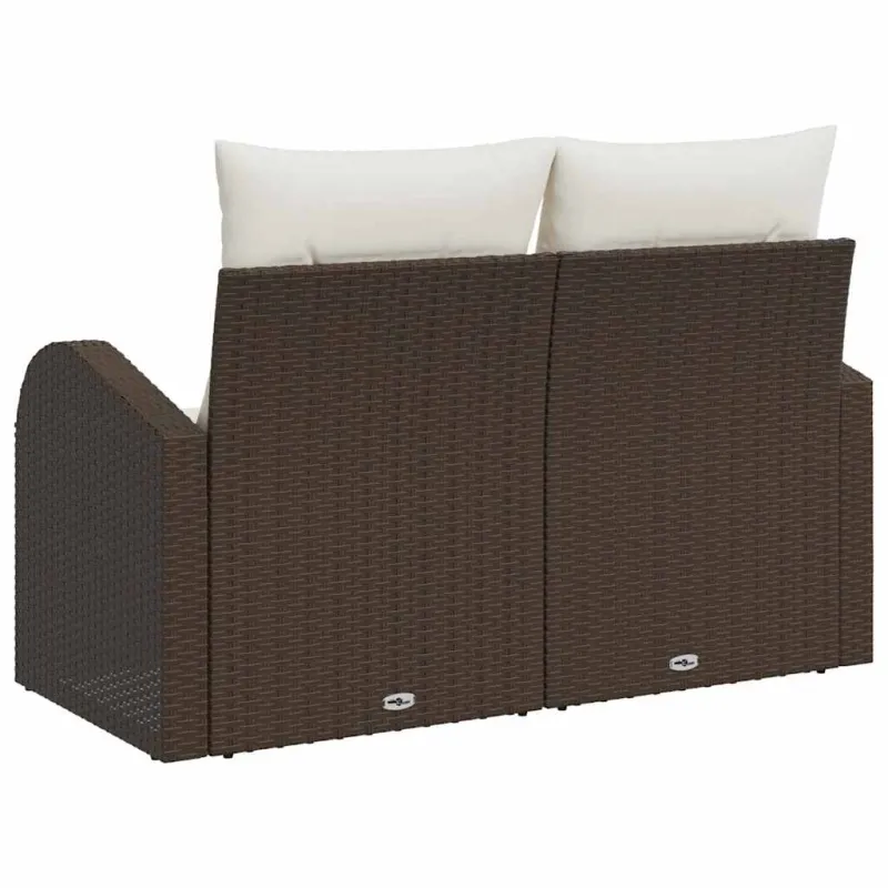 Sodo sofa su pagalve Ruda 124 x 62 x 69cm poliratanas