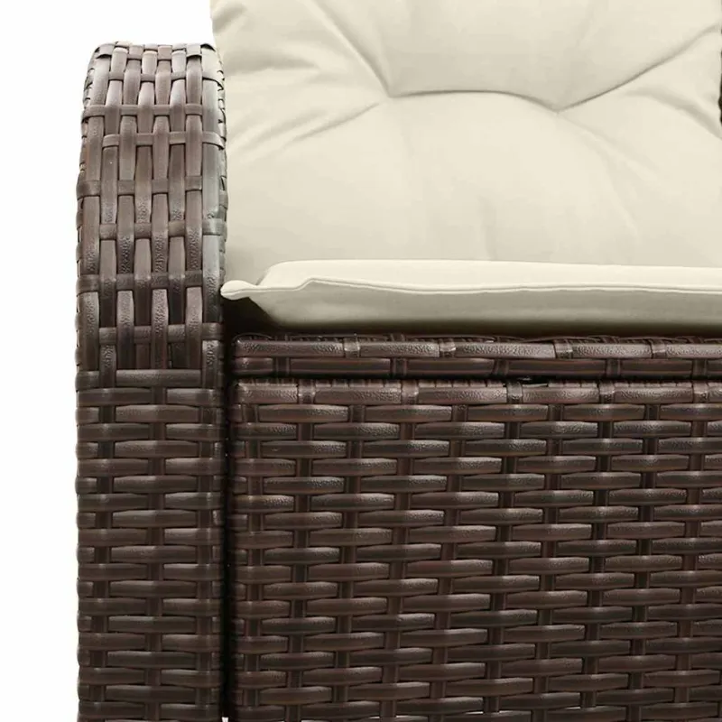 Sodo sofa su pagalve Ruda 124 x 62 x 69cm poliratanas