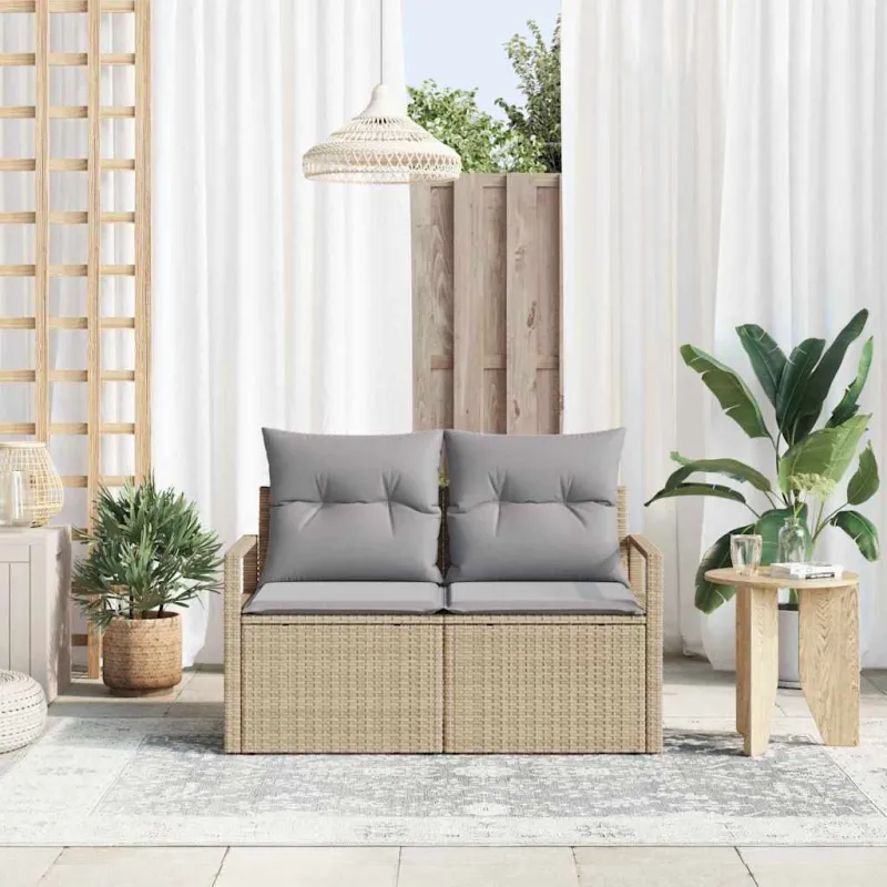Sodo sofa su pagalve 120 x 62 x 69 cm poliratanas