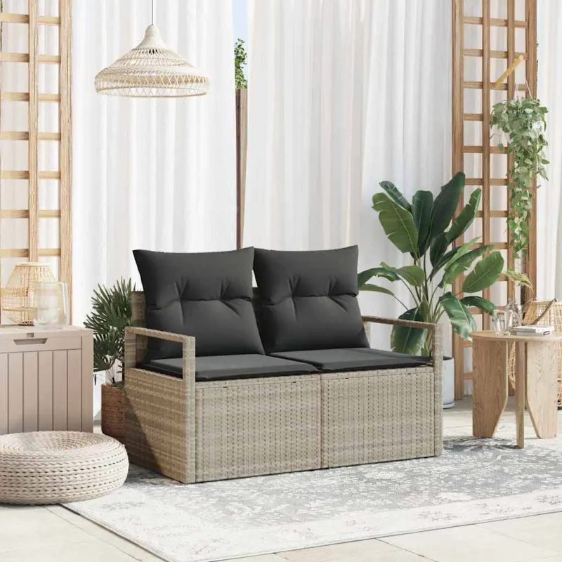 Sodo sofa su pagalve 120 x 62 x 69 cm poliratanas