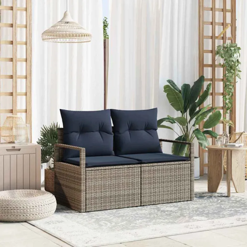 Sodo sofa su pagalve 120 x 62 x 69 cm poliratanas
