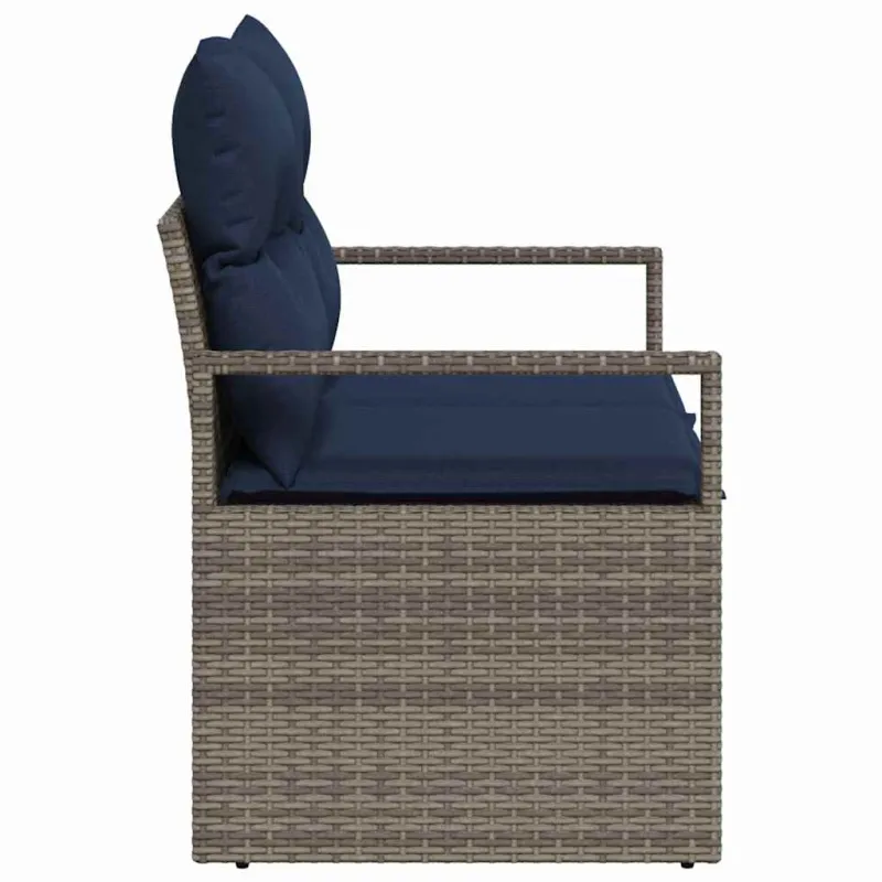 Sodo sofa su pagalve 120 x 62 x 69 cm poliratanas