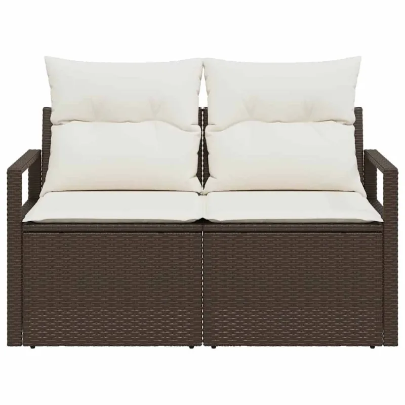 Sodo sofa su pagalve su saugykla 120 x 62 x 69 cm poliratanas