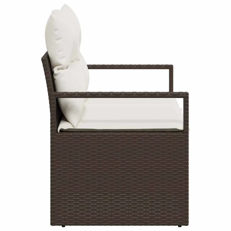 Sodo sofa su pagalve su saugykla 120 x 62 x 69 cm poliratanas