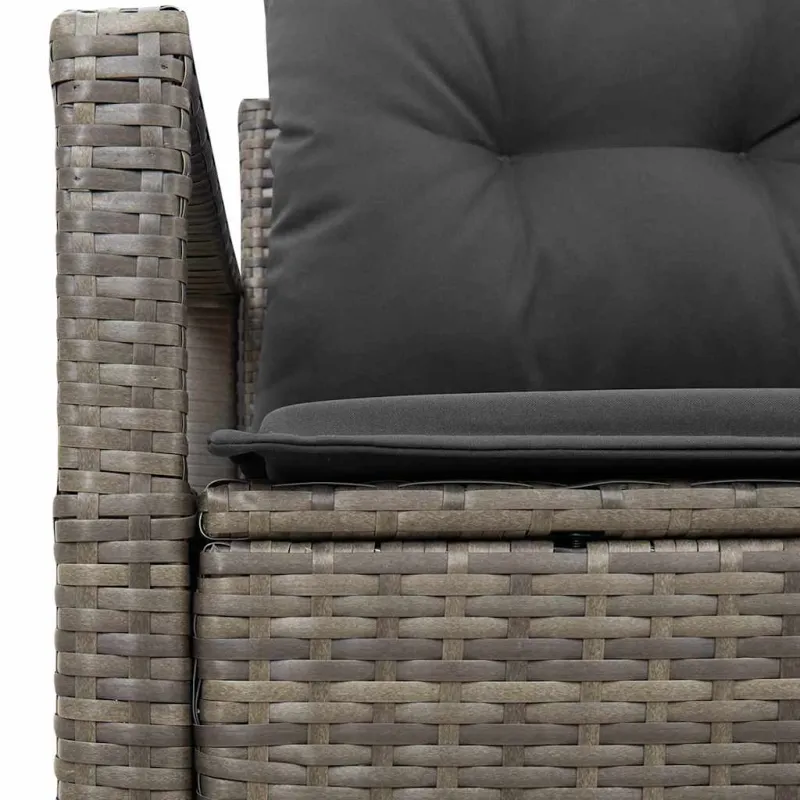 Sodo sofa su pagalve su saugykla 120 x 62 x 69 cm poliratanas