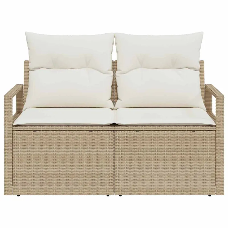 Sodo sofa su pagalve su saugykla 120 x 62 x 69 cm poliratanas
