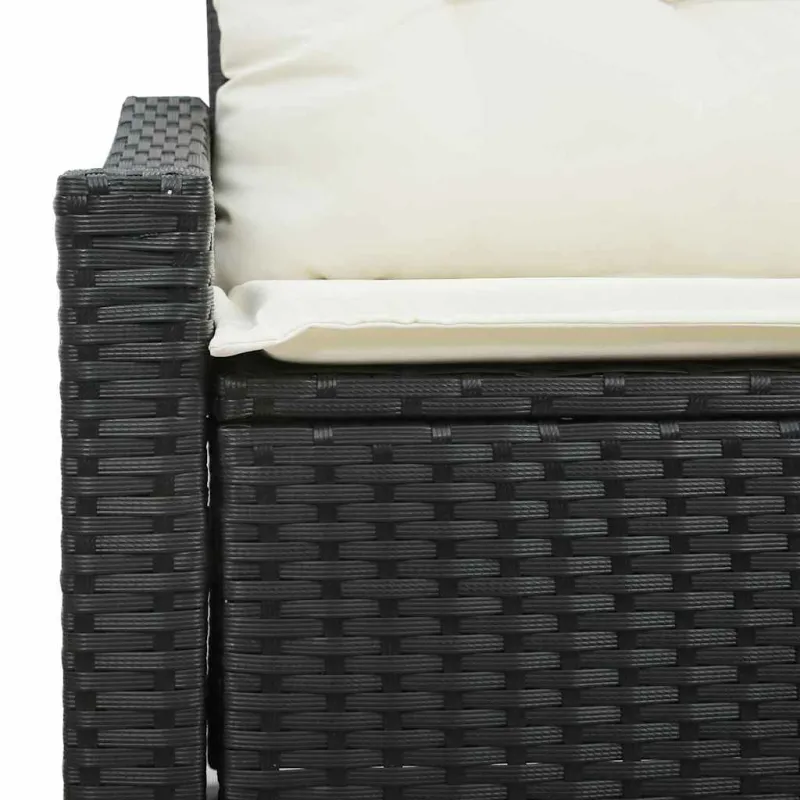 Sodo sofa su pagalve su saugykla 123 x 62 x 69 cm poliratanas
